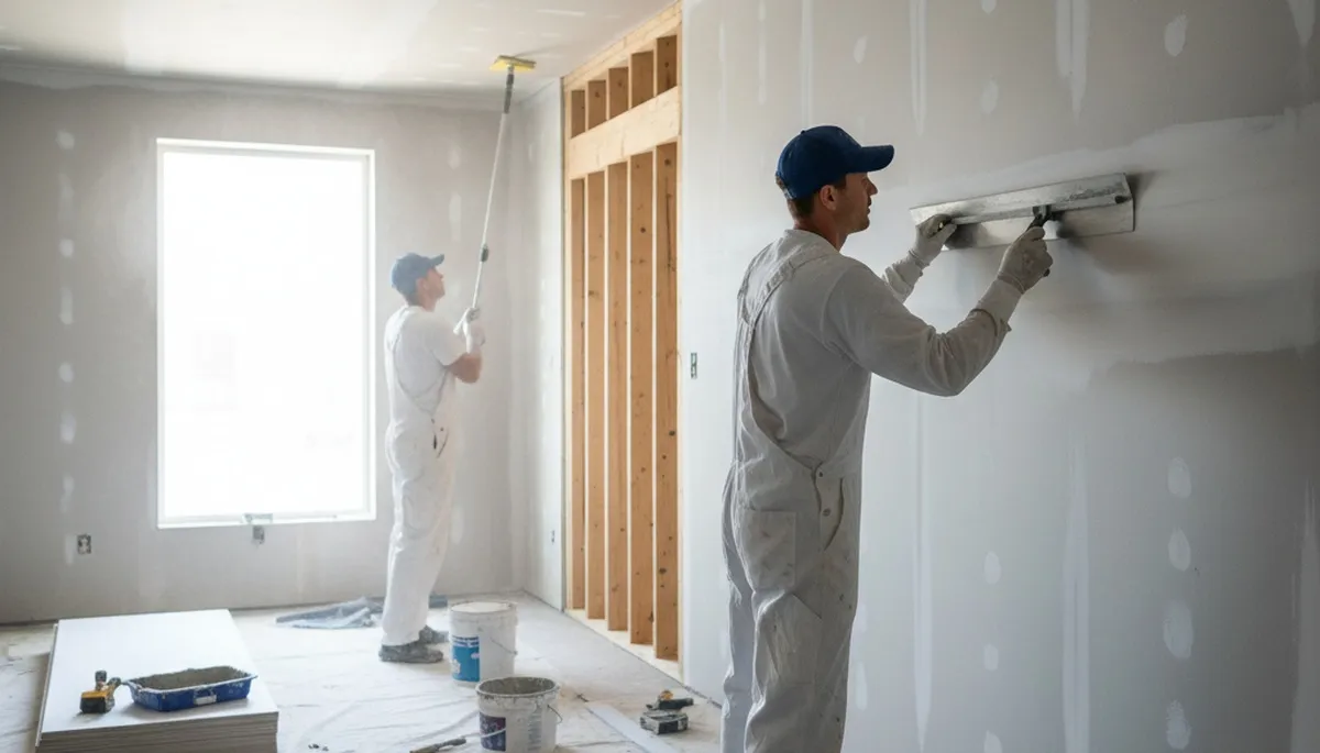 Chandler, AZ drywall repair by painters fixing wall cracks and water damage for smooth finishes