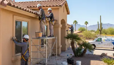 Painting contractor in Chandler, AZ providing professional interior and exterior house painting services
