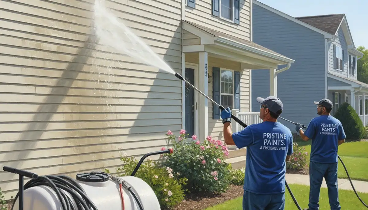 Vinyl siding pressure cleaning service in Chandler, AZ for desert dust and monsoon buildup